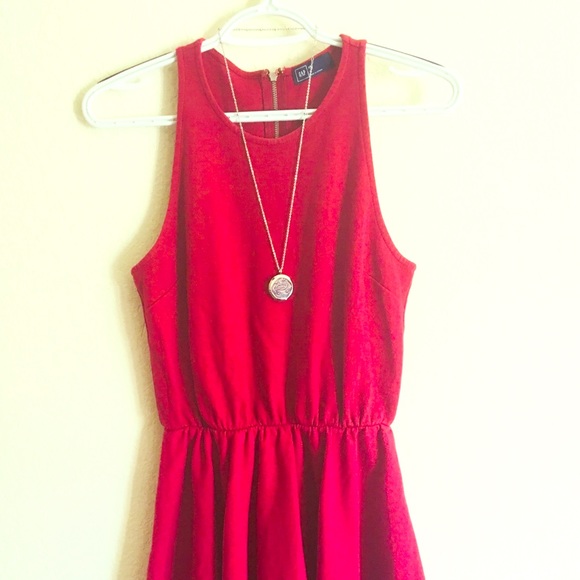 gap red dress